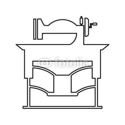 400x400 Vintage Sewing Machine Icon Element Of Cyber Security For Mobile