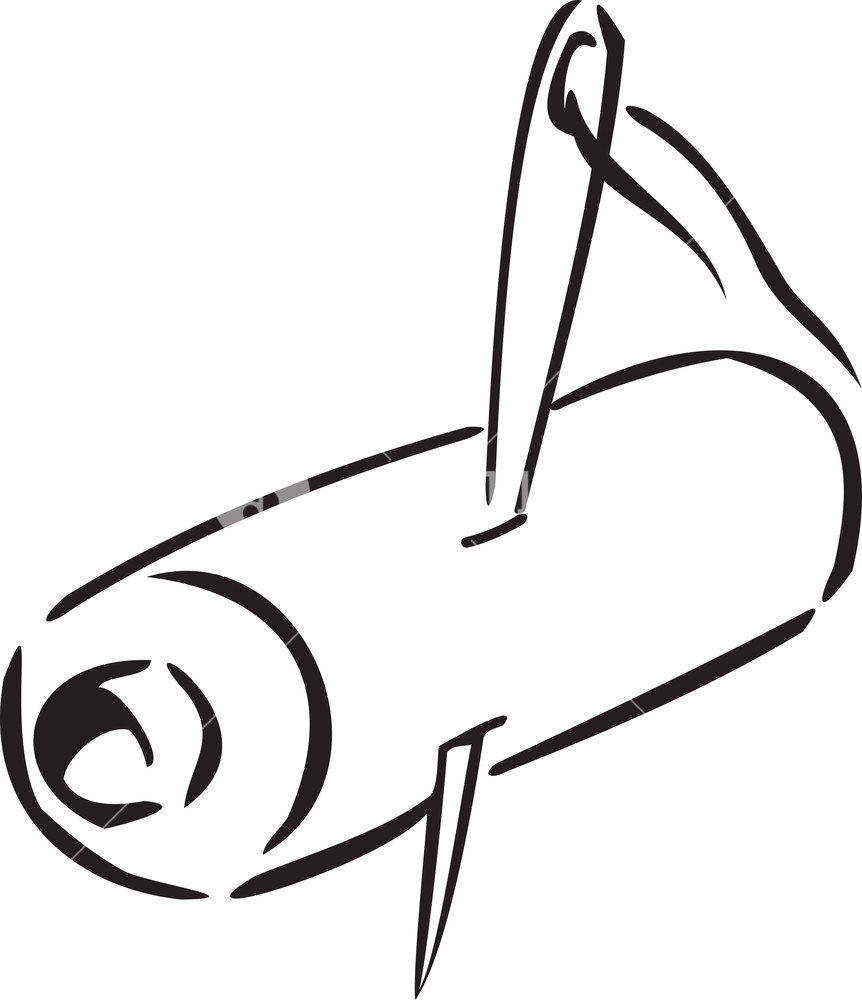 862x1000 Concept Of Textile With Sewing Thread And Needle Royalty Free