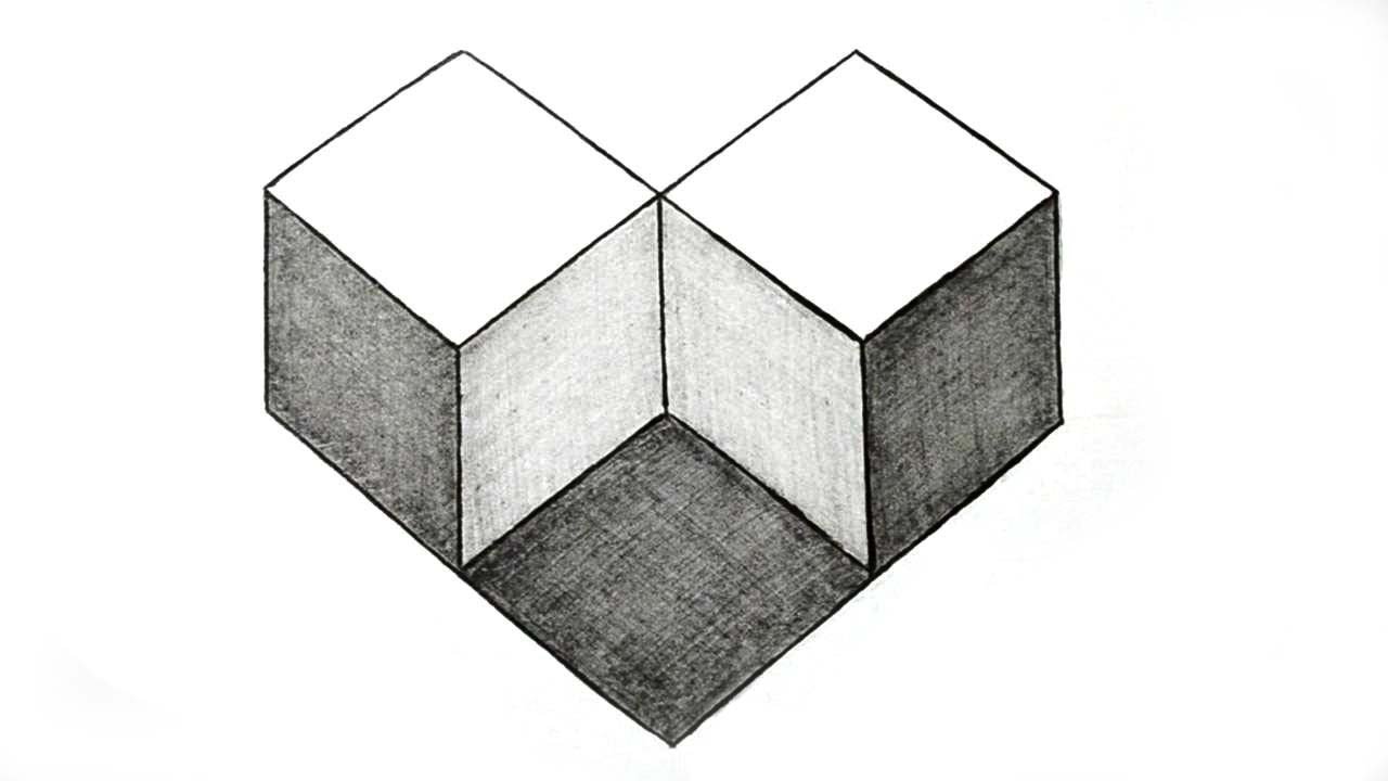 1280x720 How To Draw Simple Geometry Shape Optical Illusion