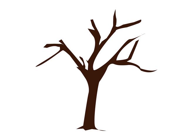 599x459 Create A Vector Tree With Custom Brushes And The Gradient Mesh Tool