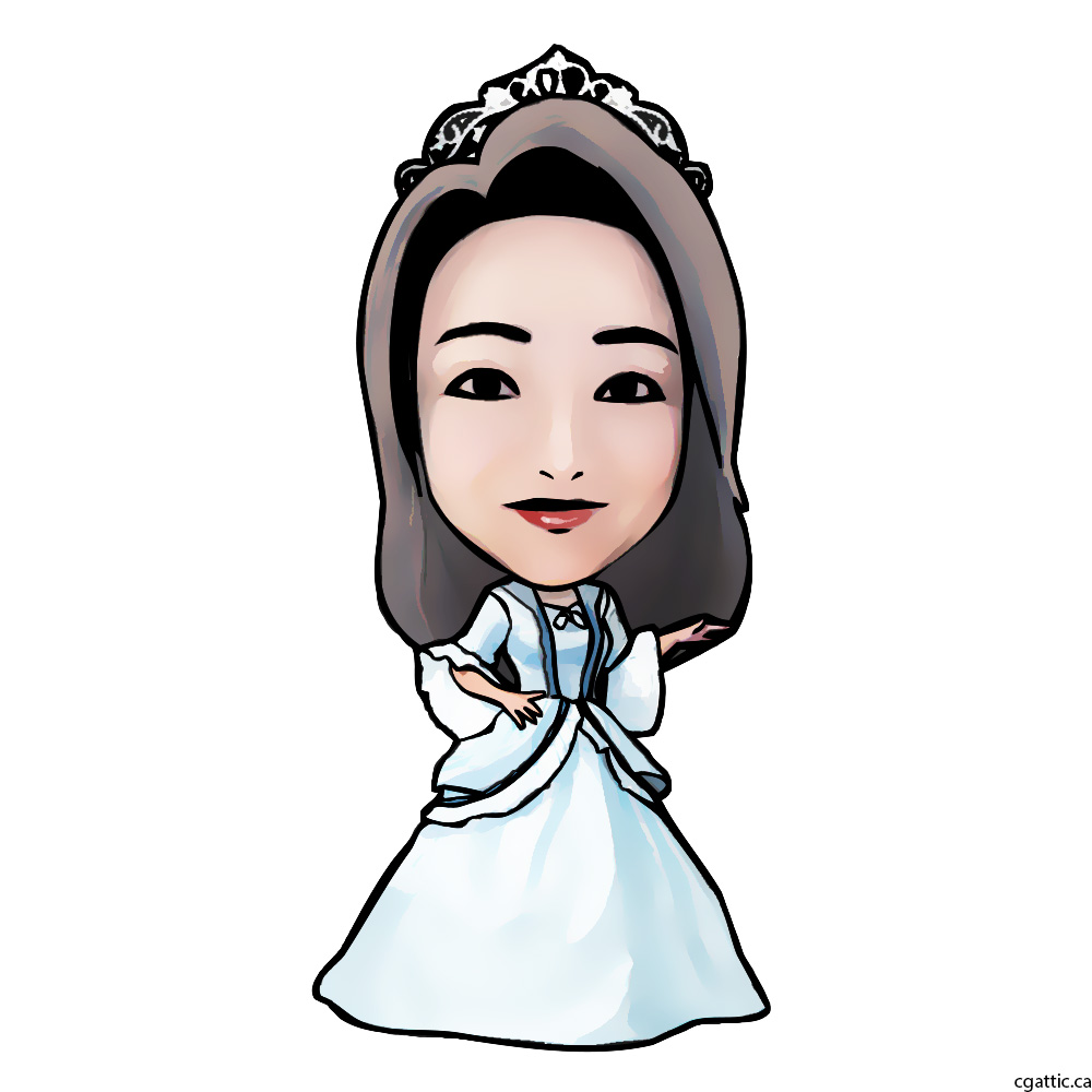 1000x1000 Princess Cartoon Drawing In Steps With Photoshop