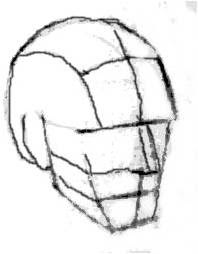 198x254 The Helpful Art Teacher Face Shading The Turned Head Step