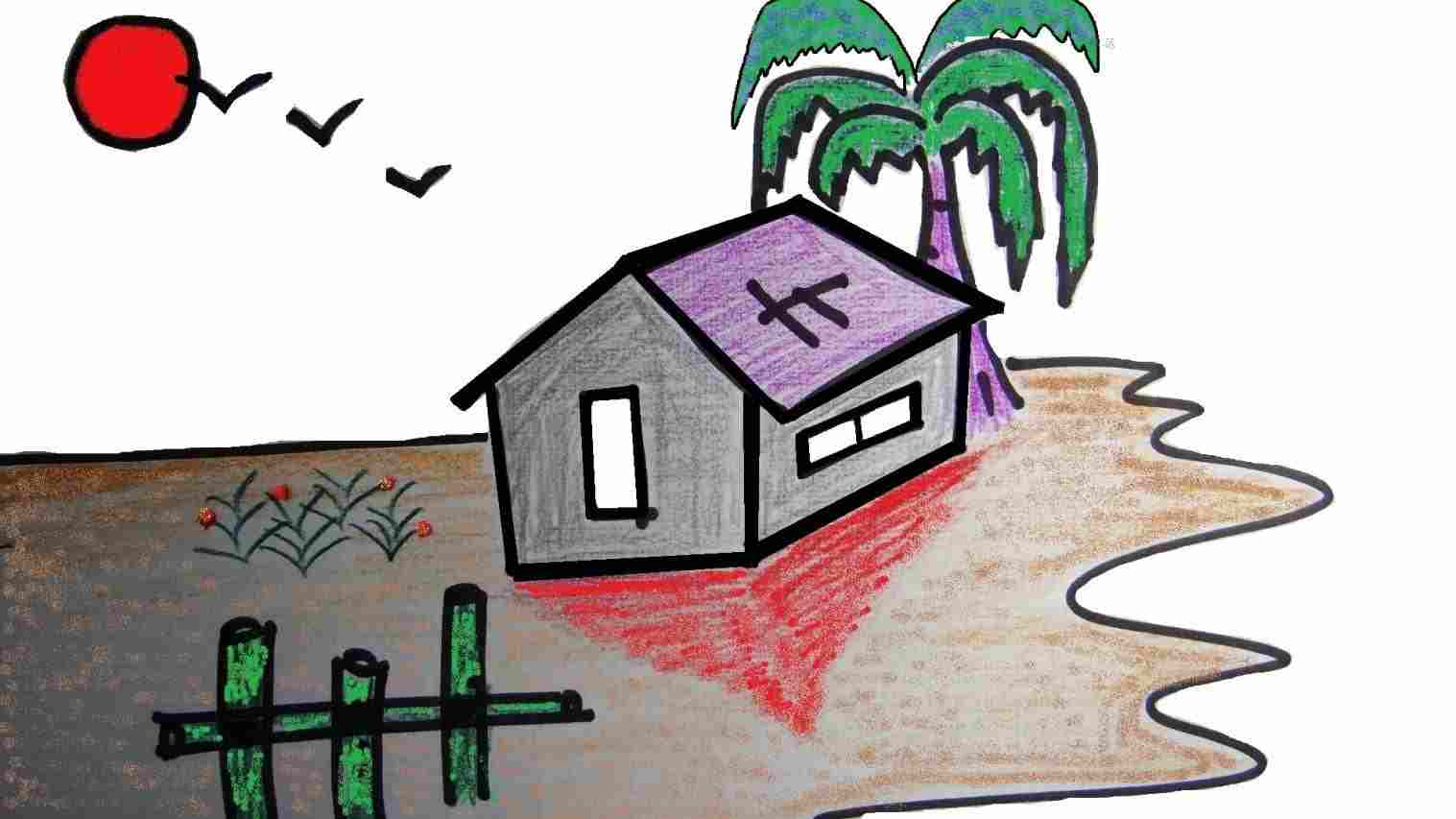 1517x853 Easy Scenery Drawing For Class Gdpicture Us