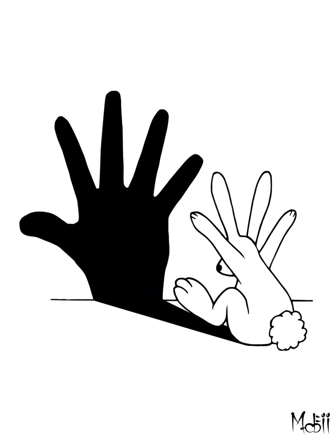 1128x1504 Rabbit Hand Shadow Art