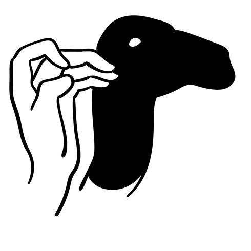 490x490 Hand Animal Shadow Vector