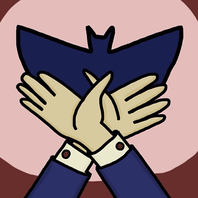 640x640 Bat Shadow Puppet