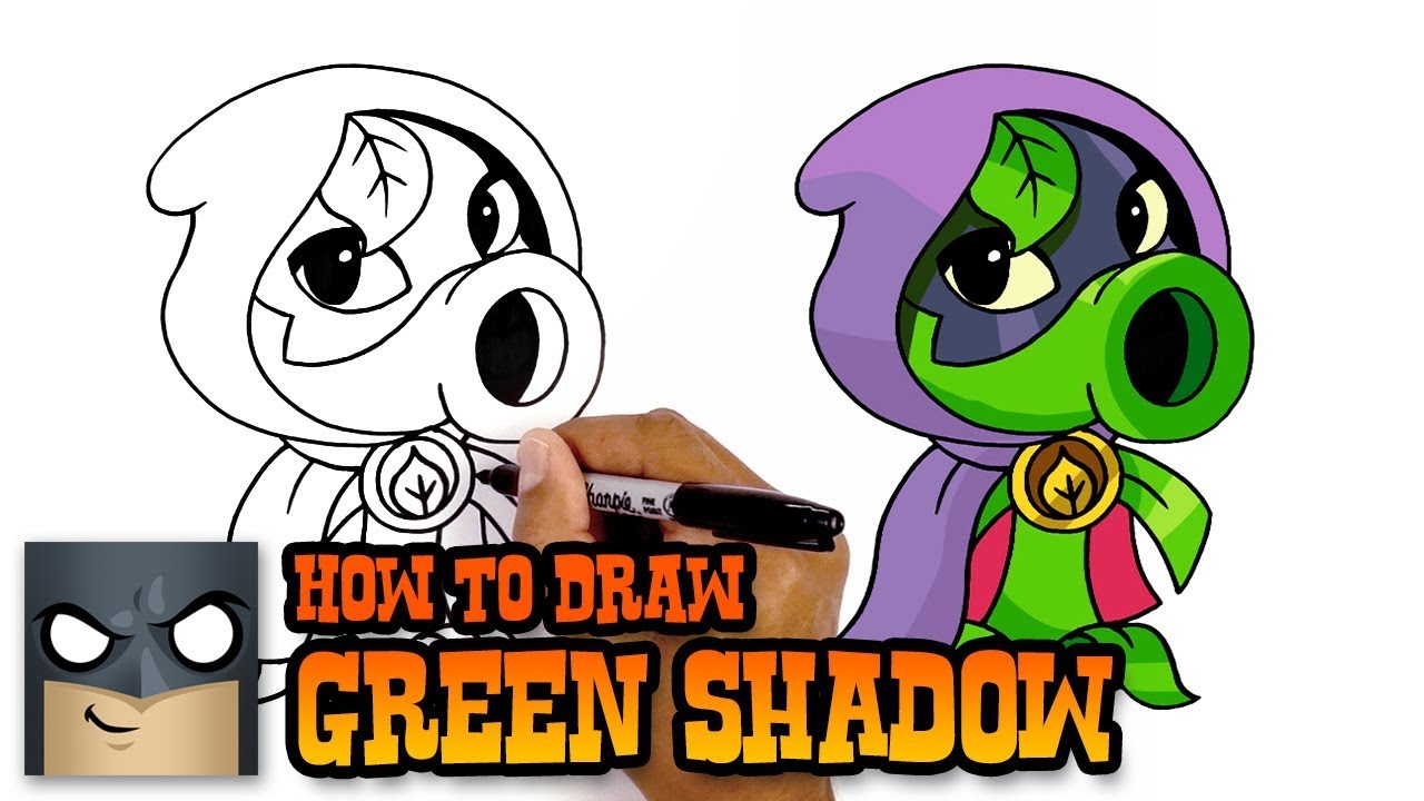 1280x720 How To Draw Plants Vs Zombies Green Shadow