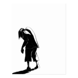 307x307 Shadow Man Postcards Zazzle Uk