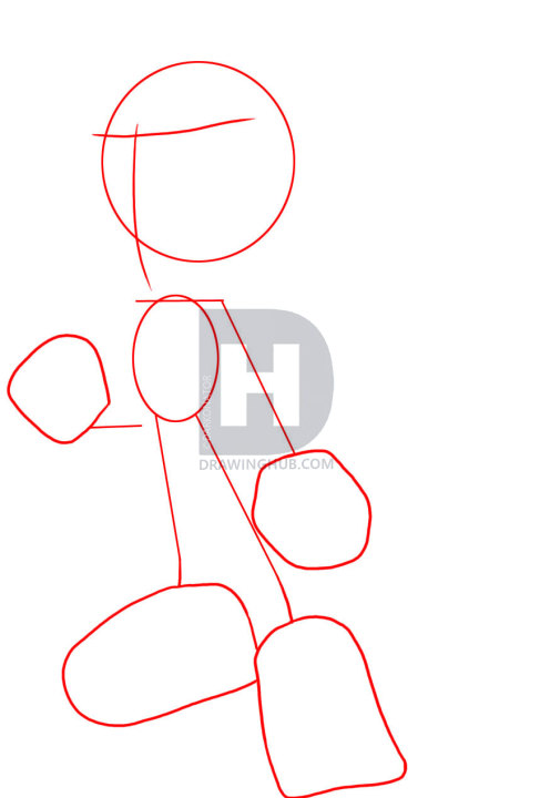 487x720 How To Draw Shadow The Hedgehog, Step