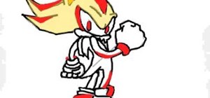300x140 How To Draw Super Shadow From Sonic The Hedgehog Drawing