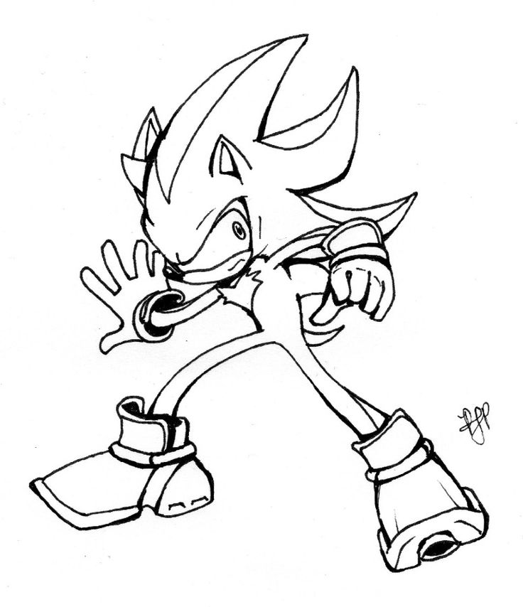 736x854 Shadow The Hedgehog Coloring Pages