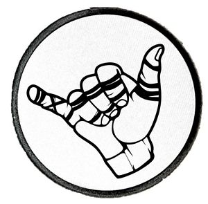 300x295 shaka hand bjj gi patches brazilian jiu jitsu martial arts uniform