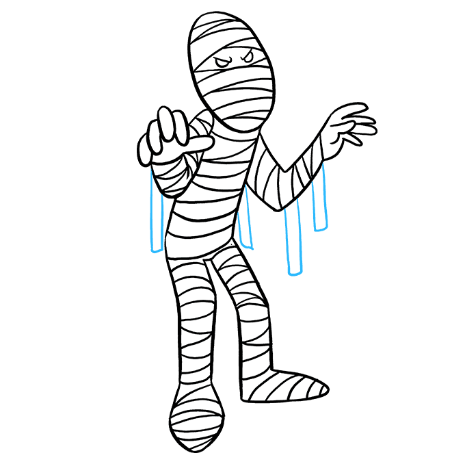 680x678 How To Draw A Mummy