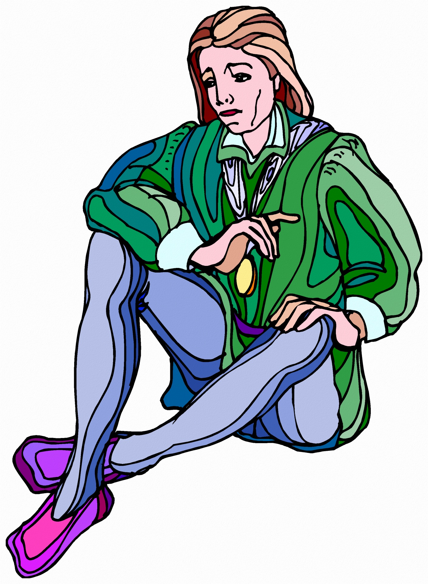 1408x1920 Illustration, Colorful, Free Expression, Imaginatively, Drawing