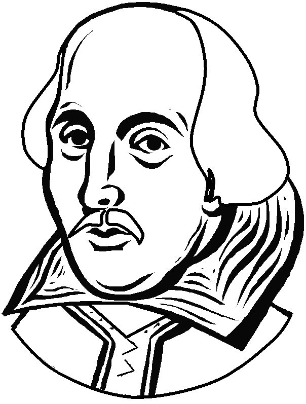 604x797 William Shakespeare Drawing, Pencil, Sketch, Colorful, Realistic