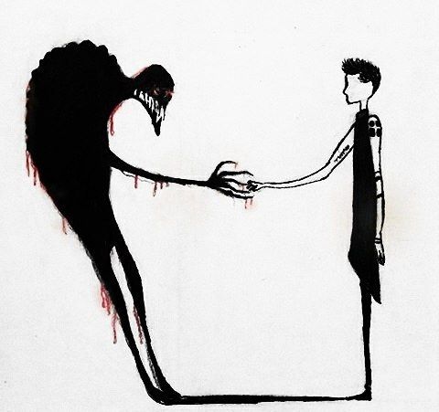 480x451 Shaking Hands With The Dark Parts Of My Thoughts