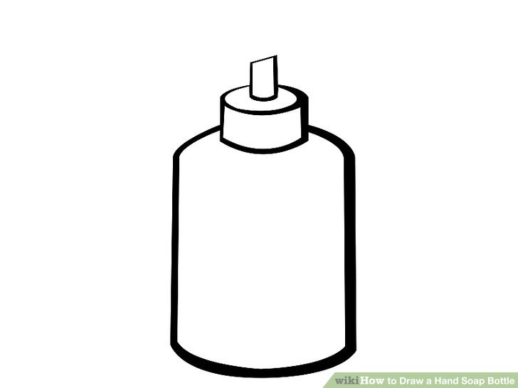 728x546 How To Draw A Hand Soap Bottle Steps