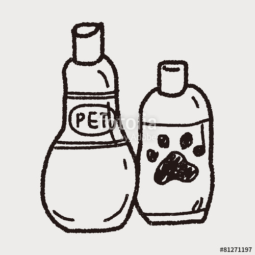 500x500 Pet Shampoo Doodle Stock Image And Royalty Free Vector