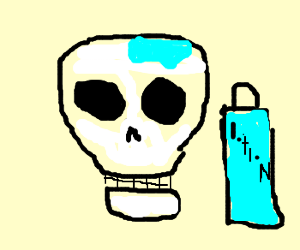 300x250 Thee Skeleton Ran Out Of Shampoo