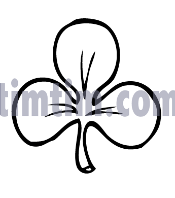 345x390 Free Drawing Of A Shamrock Bw From The Category Climate Nature
