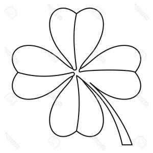 300x300 Hd Green Shamrock Outline Clip Art Drawing Sohadacouri