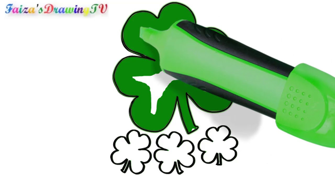1280x720 How To Draw A Shamrock