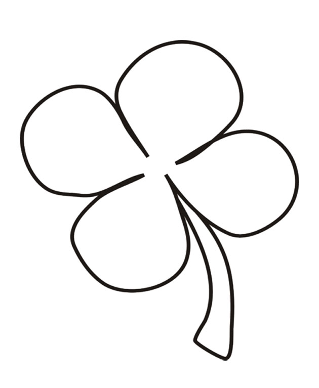 630x767 Leaf Clover Coloring
