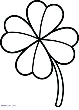 260x360 Shamrock Line Drawing Elegant Leaf Shamrock Template Printable
