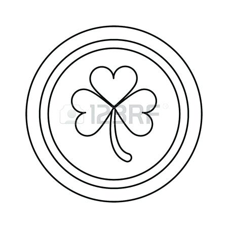 450x450 Shamrock Line Drawing Edwardkerr Club