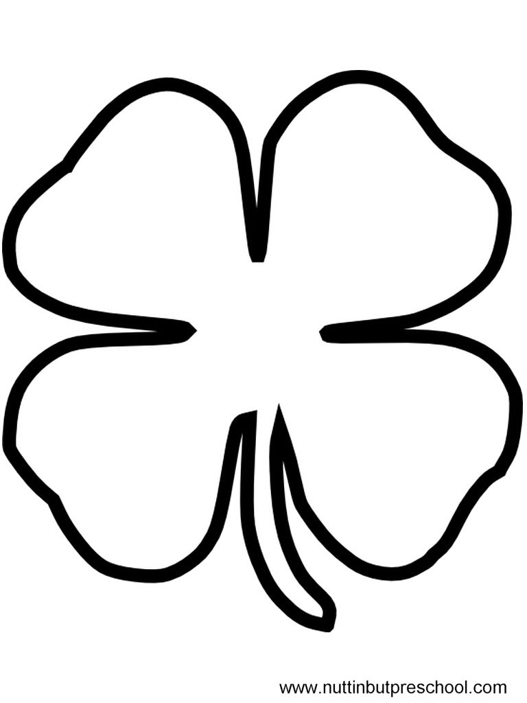768x1024 Large Shamrock Outline For Things That Make Me Feel Lucky