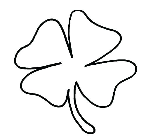 500x478 Shamrock Line Drawing At Free For Personal Use Amazing Shamrock