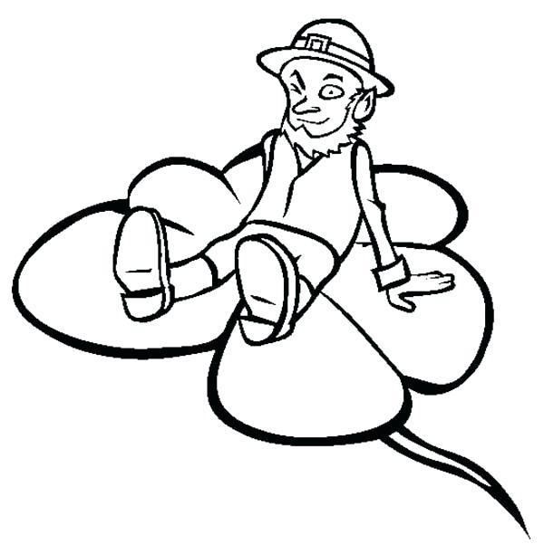 600x612 Amazing Shamrock Coloring