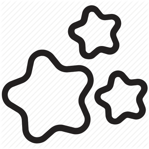 512x512 Cartoon Stars, Creative Shapes, Drawing, Stars Shape Icon