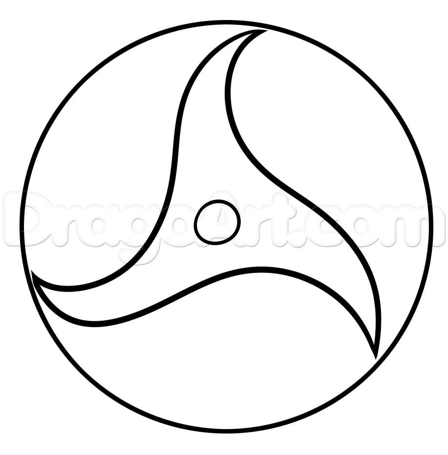 917x932 How To Draw Itachi Sharingan, Step