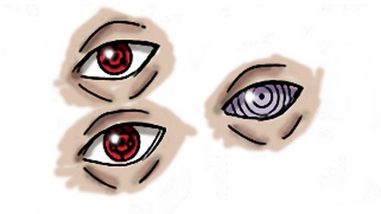 1280x720 Madara Uchiha's Sharingan Form Evolution Coloring