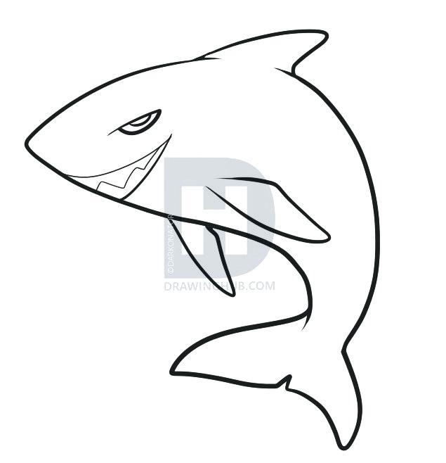 635x658 How To Draw A Shark Step