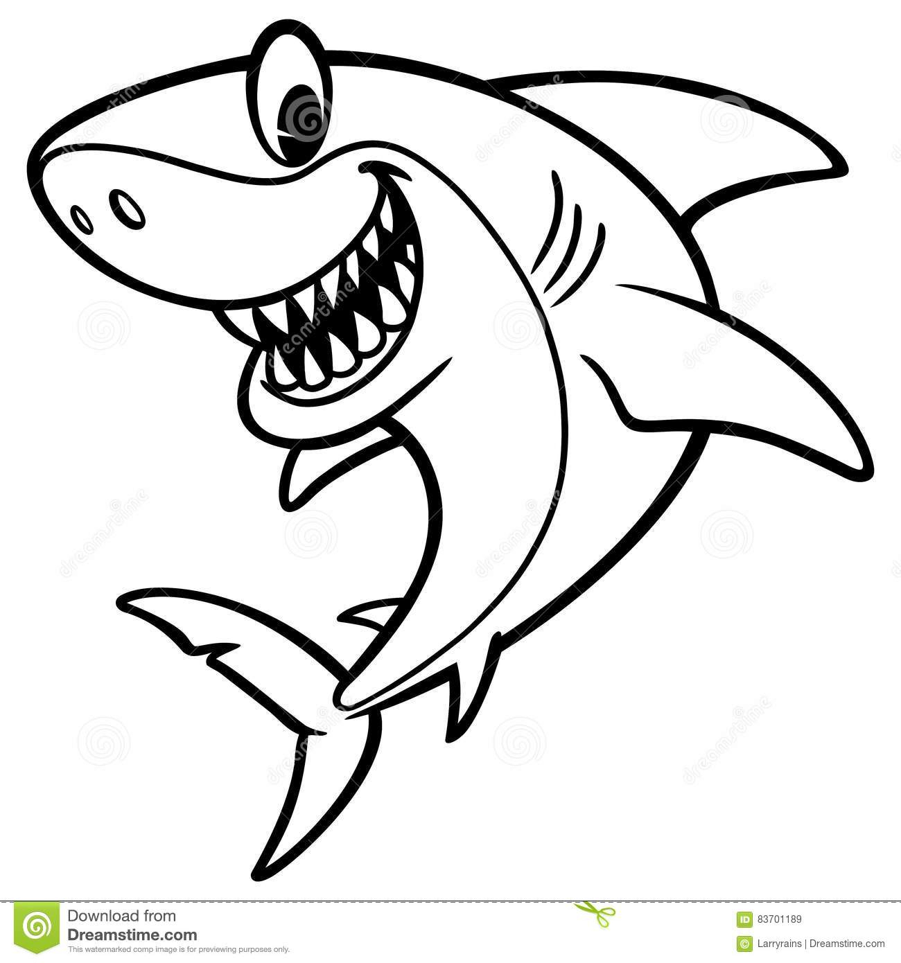 1300x1390 Drawing Cartoon Sharks And Shark Cartoon Drawing Stock Vector
