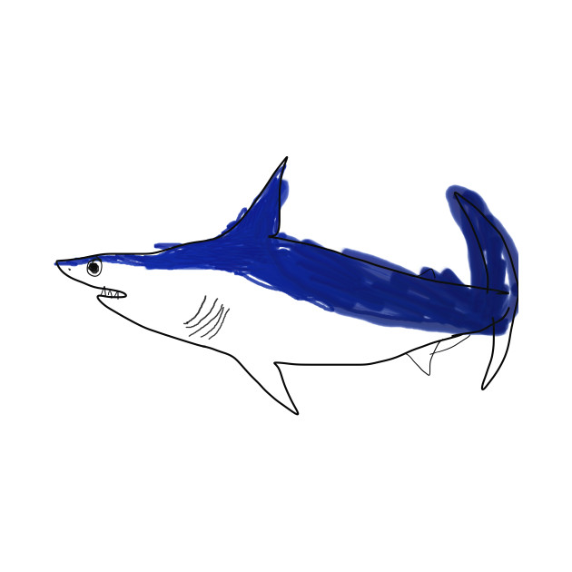 630x630 Blue Shark Kids Drawing