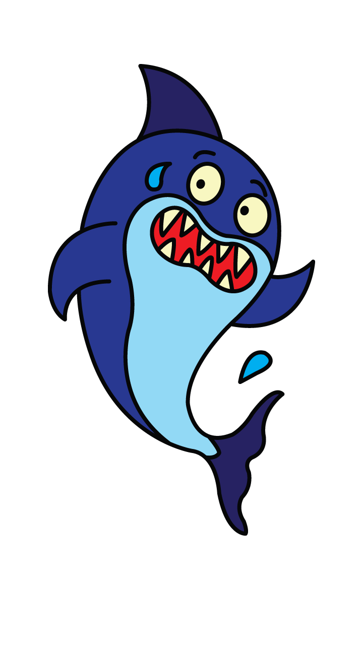720x1280 How To Draw A Baby Shark, Easy Step
