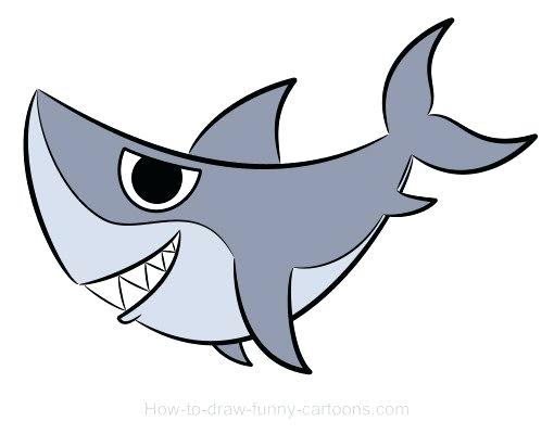 510x400 Simple Shark Shark Simple Cartoon X Simple Shark Drawing