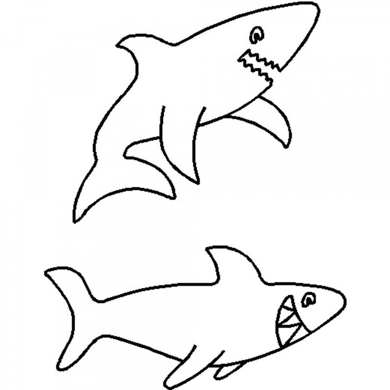 794x794 Notion Stencil Template Sharks Quilting Stencil Etsy