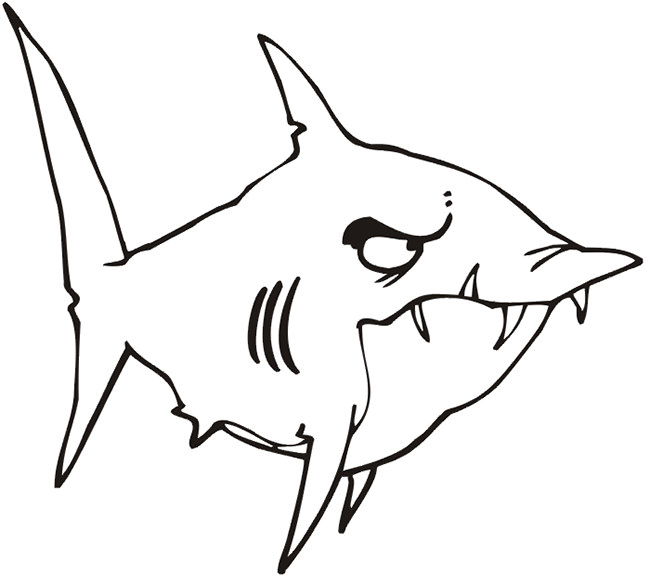 650x581 Shark Shape Templates, Crafts Colouring Pages Free
