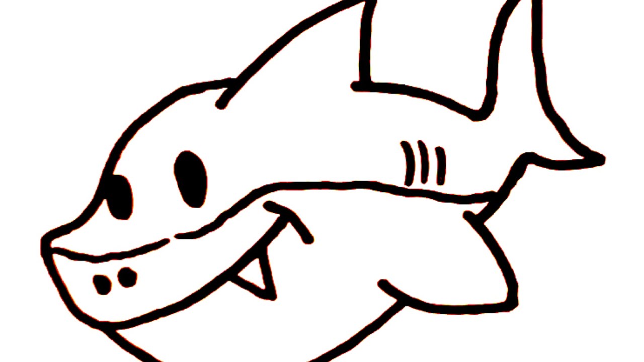 1280x720 Drawing A Baby Shark