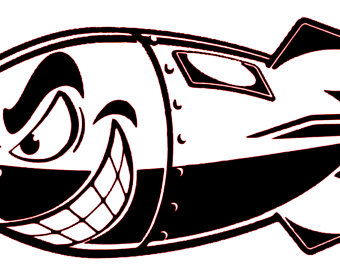 340x270 Shark Face Decal Etsy