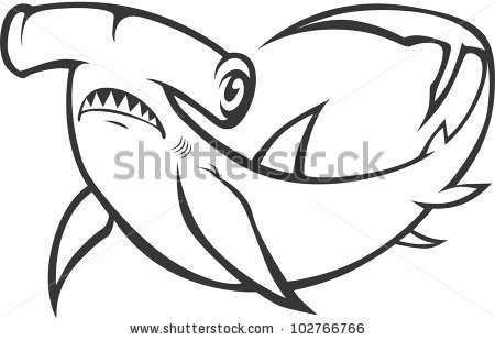 450x309 Great White Shark Clipart Head