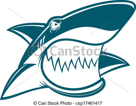 450x351 Shark Head Clipart