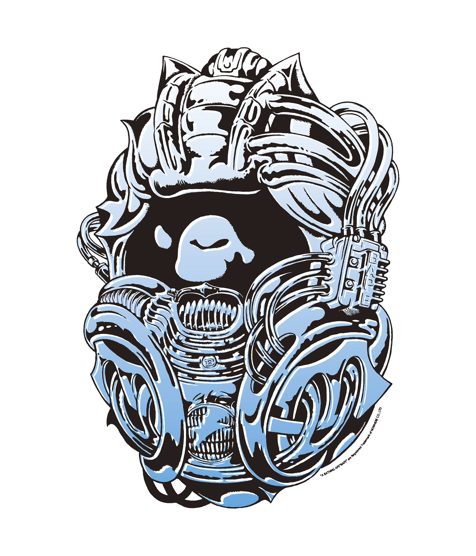 1920x2245 Cool Bape Head Drawing Jacket Logo Kid Shark Iydunetwork