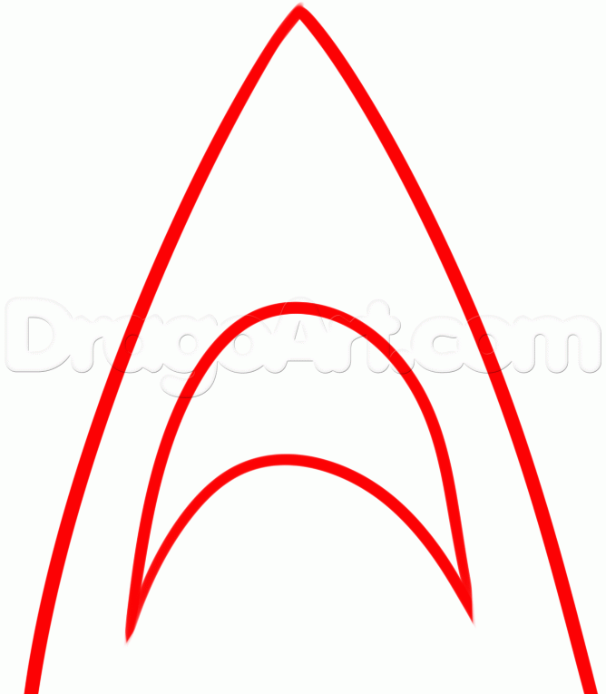 668x765 How To Draw Jaws, Step