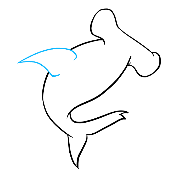 680x678 How To Draw A Hammerhead Shark