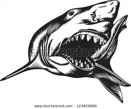 450x373 Shark Clipart Mouth Open